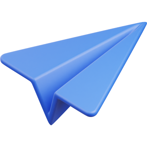 con of a paper airplane, symbolizing email marketing campaigns.