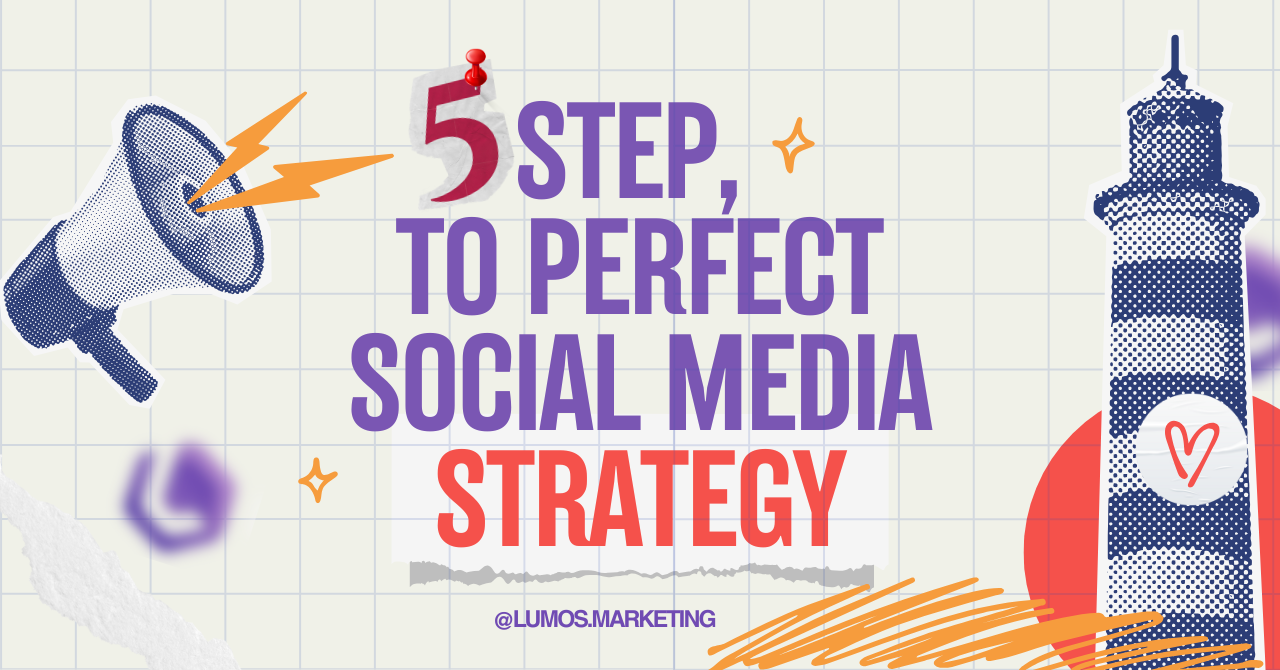 Five-step guide to crafting an effective social media strategy for businesses.