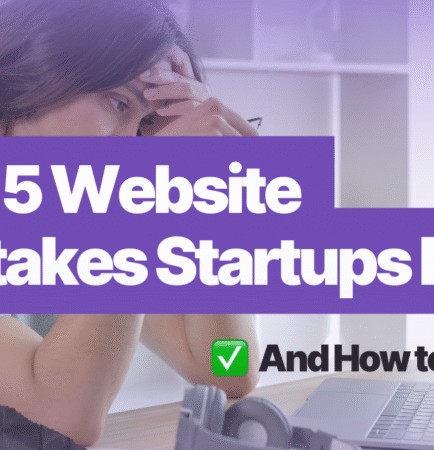 Top 5 website mistakes startups mare banner
