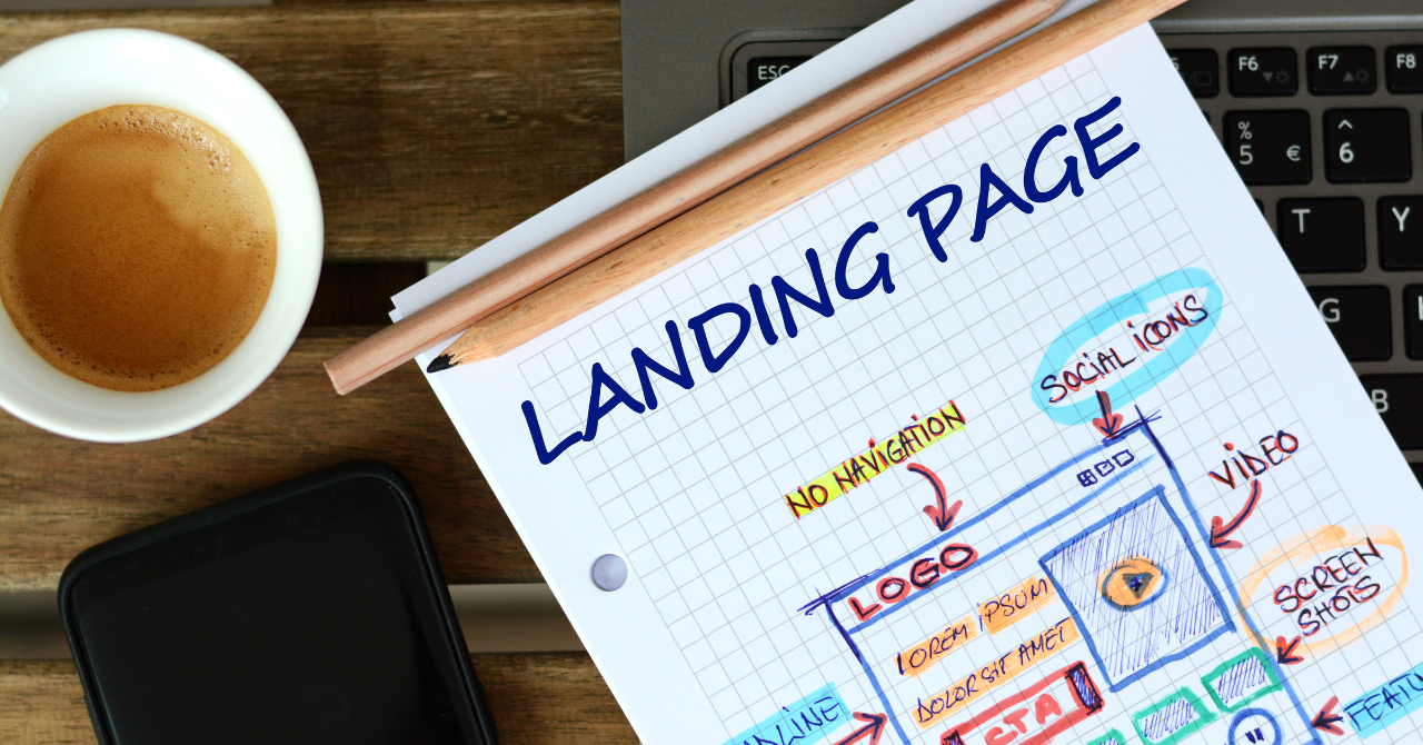 Creative landing page design example for effective digital marketing and lead generation.
