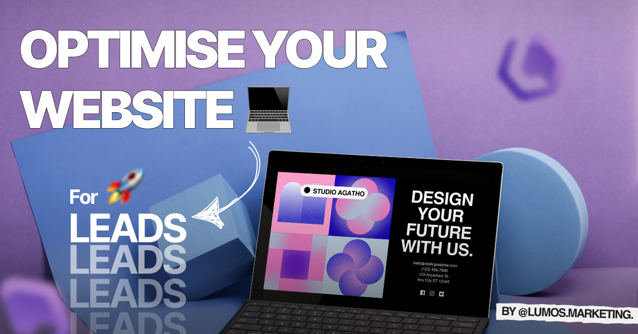 Professional email marketing setup with laptop and marketing materials on display.