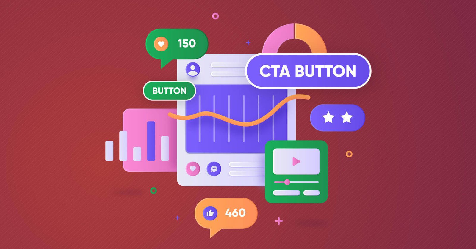 Professional CTA button design for website optimization, featuring vibrant colors and clear call-to-action text.